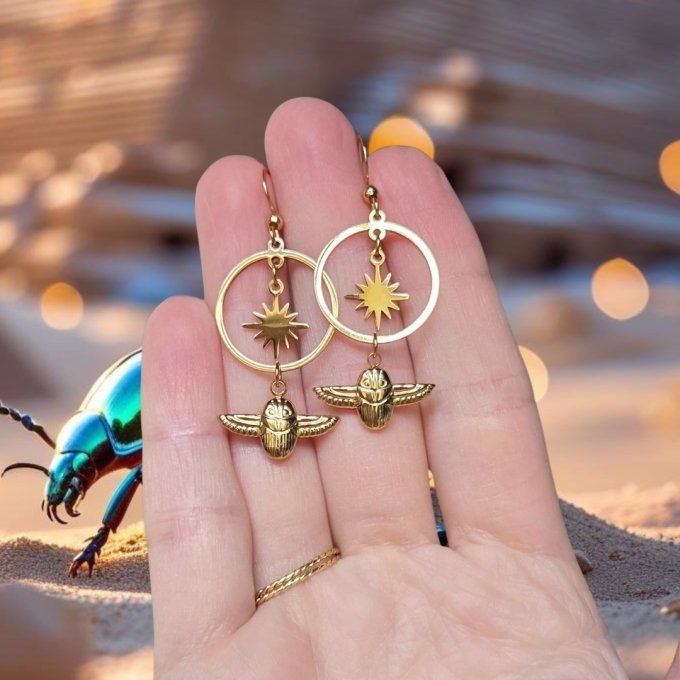 Boucles d'oreilles Khépri