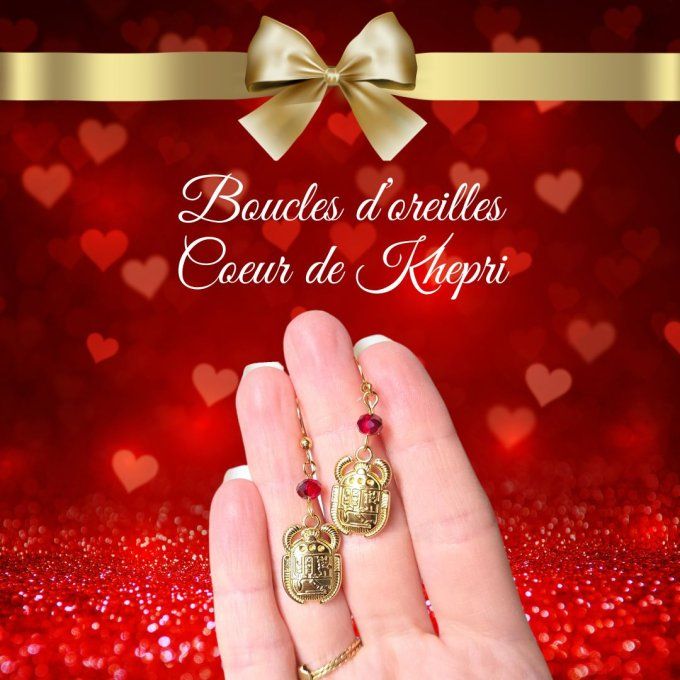 Fête des Mères - Boucles d'oreilles Coeur de Khepri