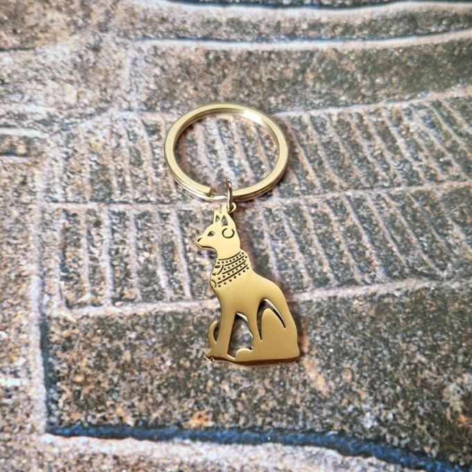 Porte Clef Ankh ou chat egyptien