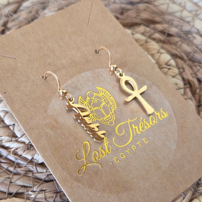 Boucles d'oreilles Ankh
