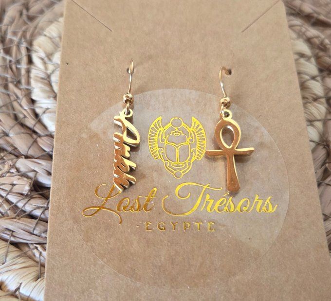 Boucles d'oreilles Ankh