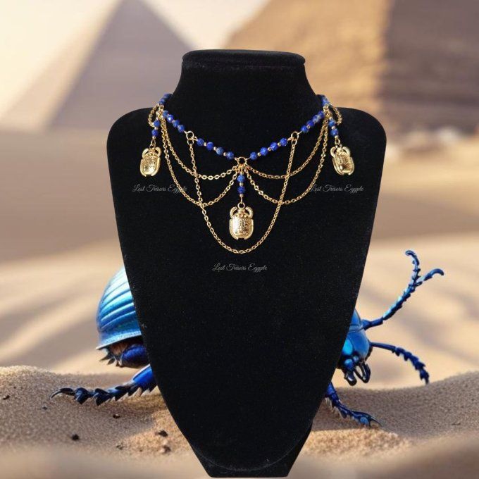 Collier déesse Scarabée