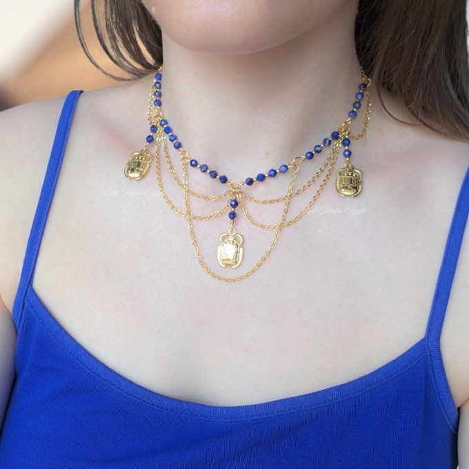 Collier déesse Scarabée