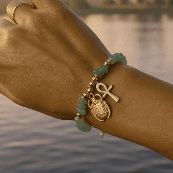 Bracelet Sobek en Aventurine verte