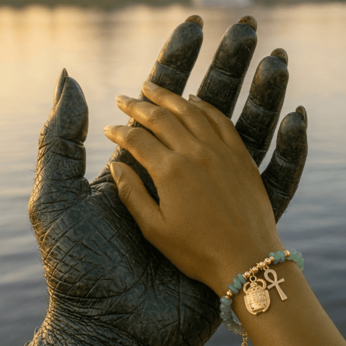 Bracelet Sobek en Aventurine verte