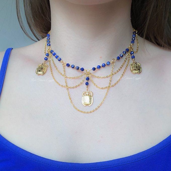 Collier déesse Scarabée