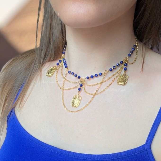 Collier déesse Scarabée
