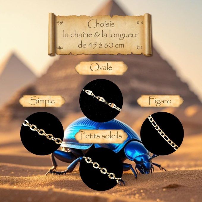 Compose ton pendentif égyptien doré