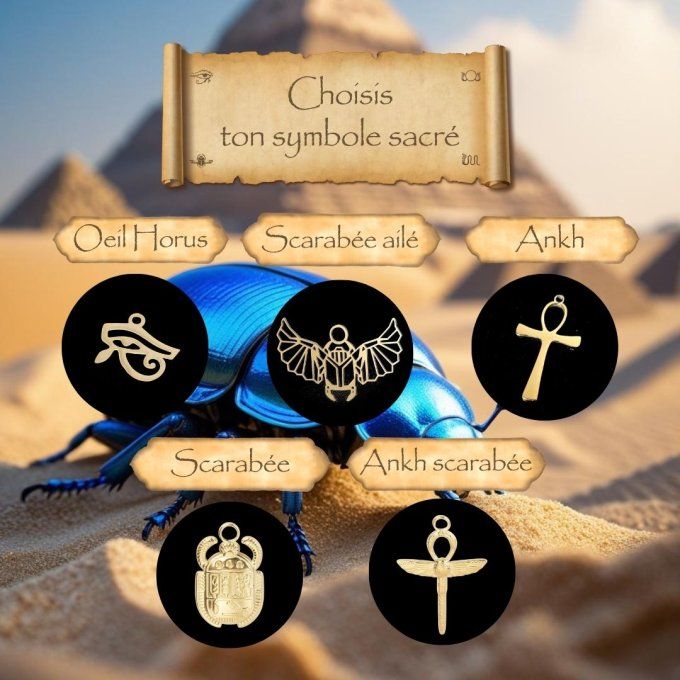 Compose ton pendentif égyptien doré