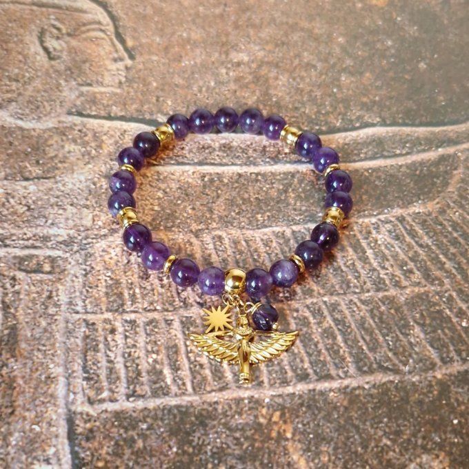 Bracelet Etoile d'Isis en Améthyste