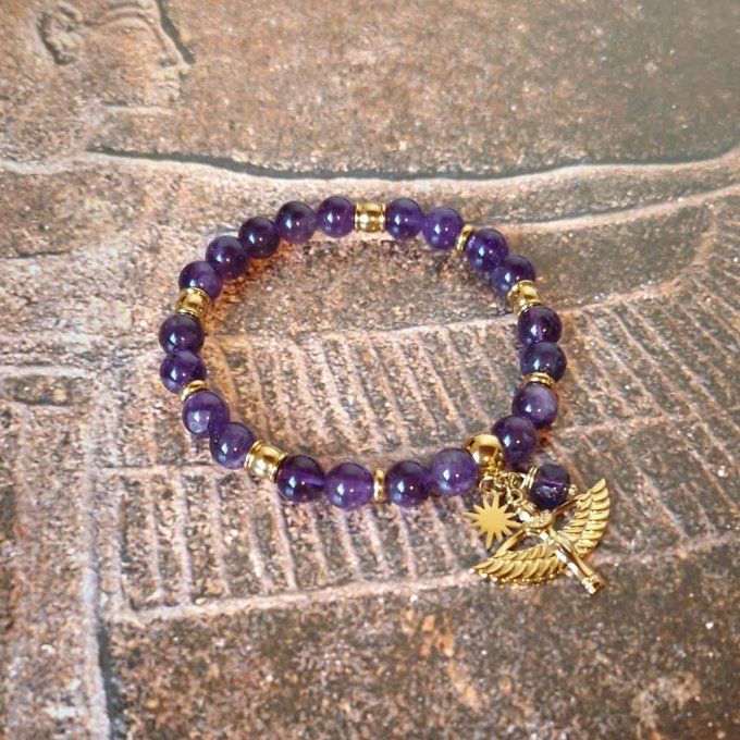 Bracelet Etoile d'Isis en Améthyste