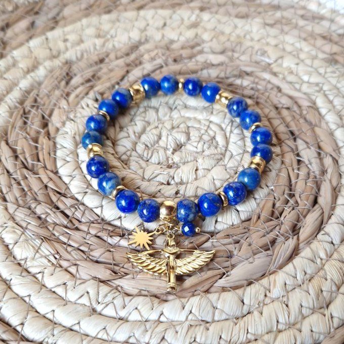 Bracelet Etoile d'Isis en Lapis-lazuli
