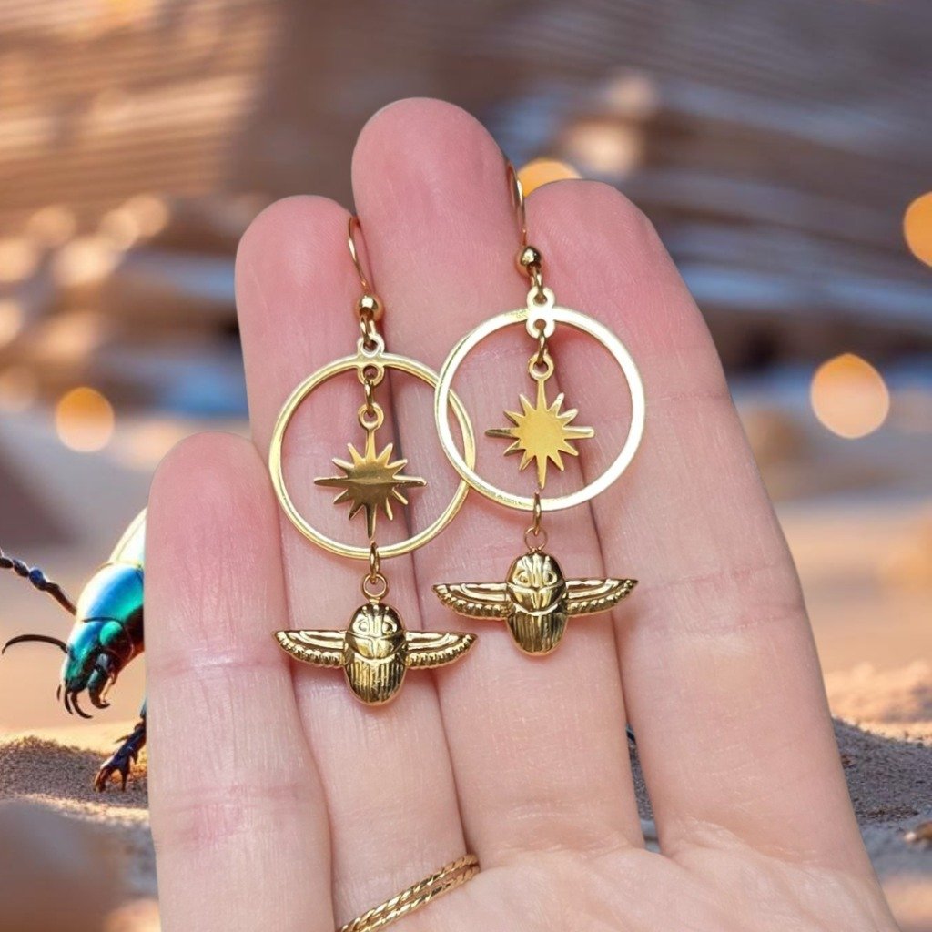 Boucles d'oreilles Khépri