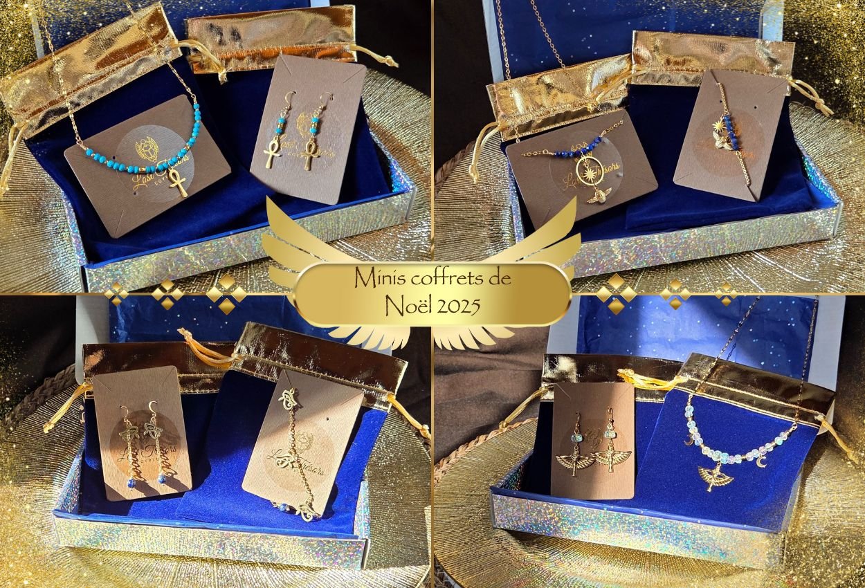 minis coffrets de Nöel egyptiens